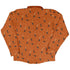 Cat and Moon Pumpkin Long Sleeve Button Up Shirt back