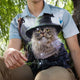 Catdalf Button Up Shirt Geek Nerd adult sizing Animal Patterns Design by Vincent Hie