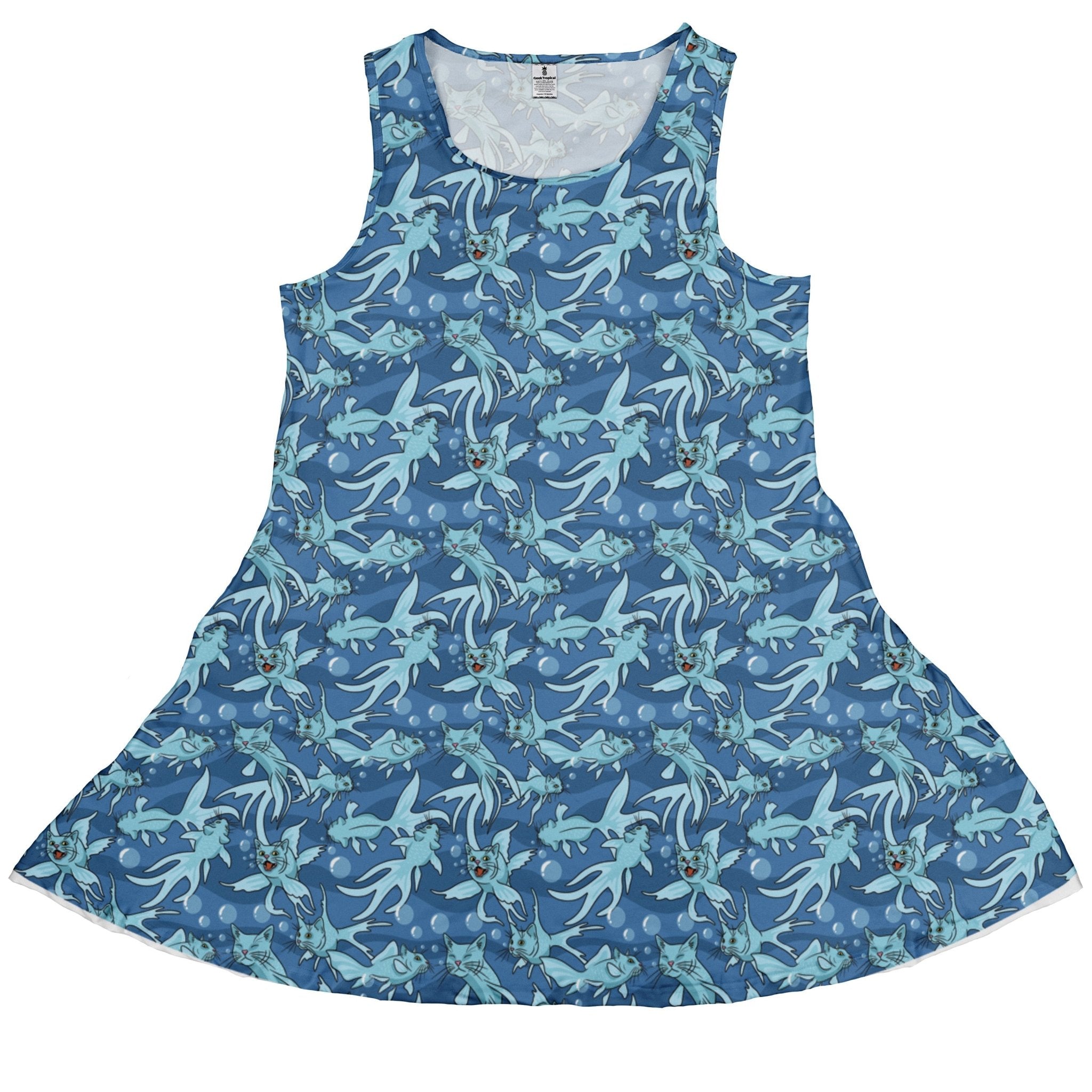 CatFish Dress Geek Nerd animal patterns Design by Julie Kitzes lx - C