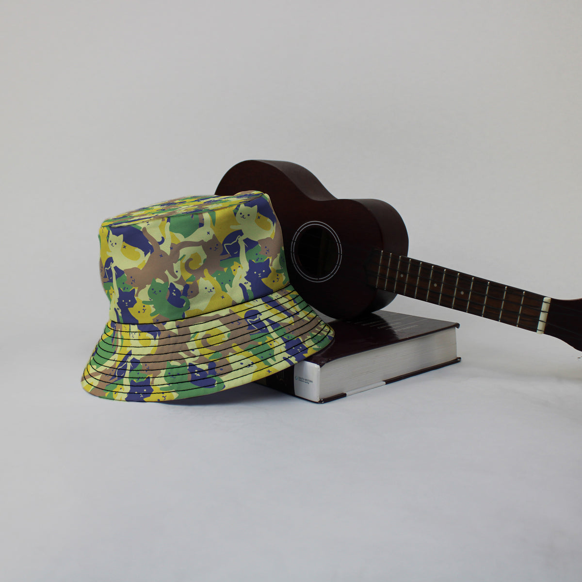 Catmouflage Cat Army Bucket Hat Lifestyle