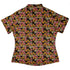 Cats in a Field of Flowers Curvy Button Up Shirt womens back