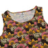 Cats in a Field of Flowers Sleeveless Dress close front