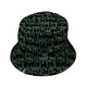Cats in the Leaves Bucket Hat Geek Nerd Animal Patterns Botany Print Design by Heather Davenport