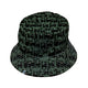 Cats in the Leaves Bucket Hat Geek Nerd Animal Patterns Botany Print Design by Heather Davenport