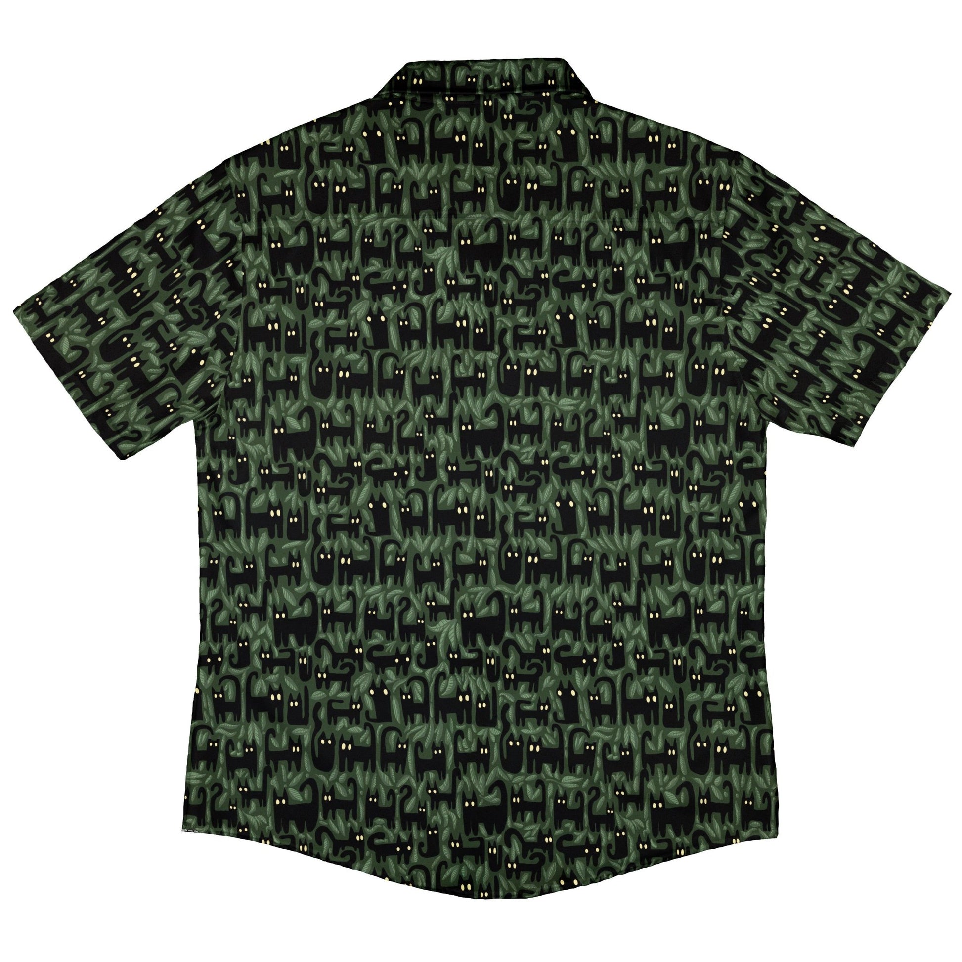 Cats in the Leaves Button Up Shirt 7