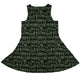 Cats in the Leaves Sleeveless Dress Geek Nerd Advertise to Meta Animal Patterns Botany Print