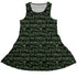 Cats in the Leaves Sleeveless Dress 1