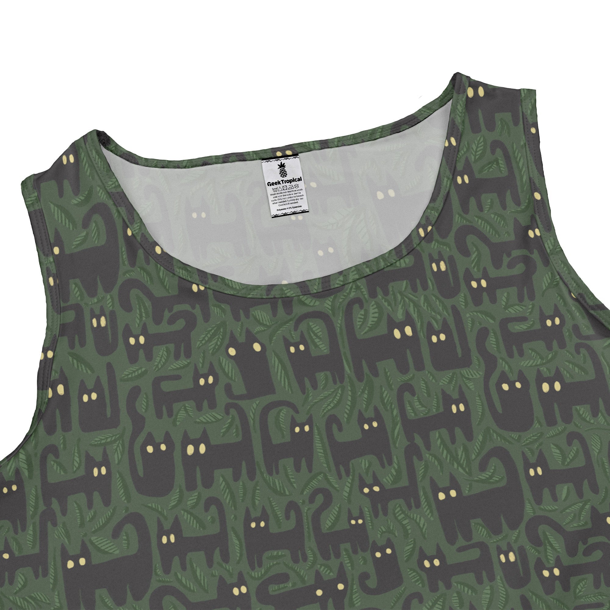 Cats in the Leaves Dress Geek Nerd botany print Design by Heather Davenport lx - C