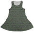 Cats in the Leaves Dress Geek Nerd botany print Design by Heather Davenport lx - C