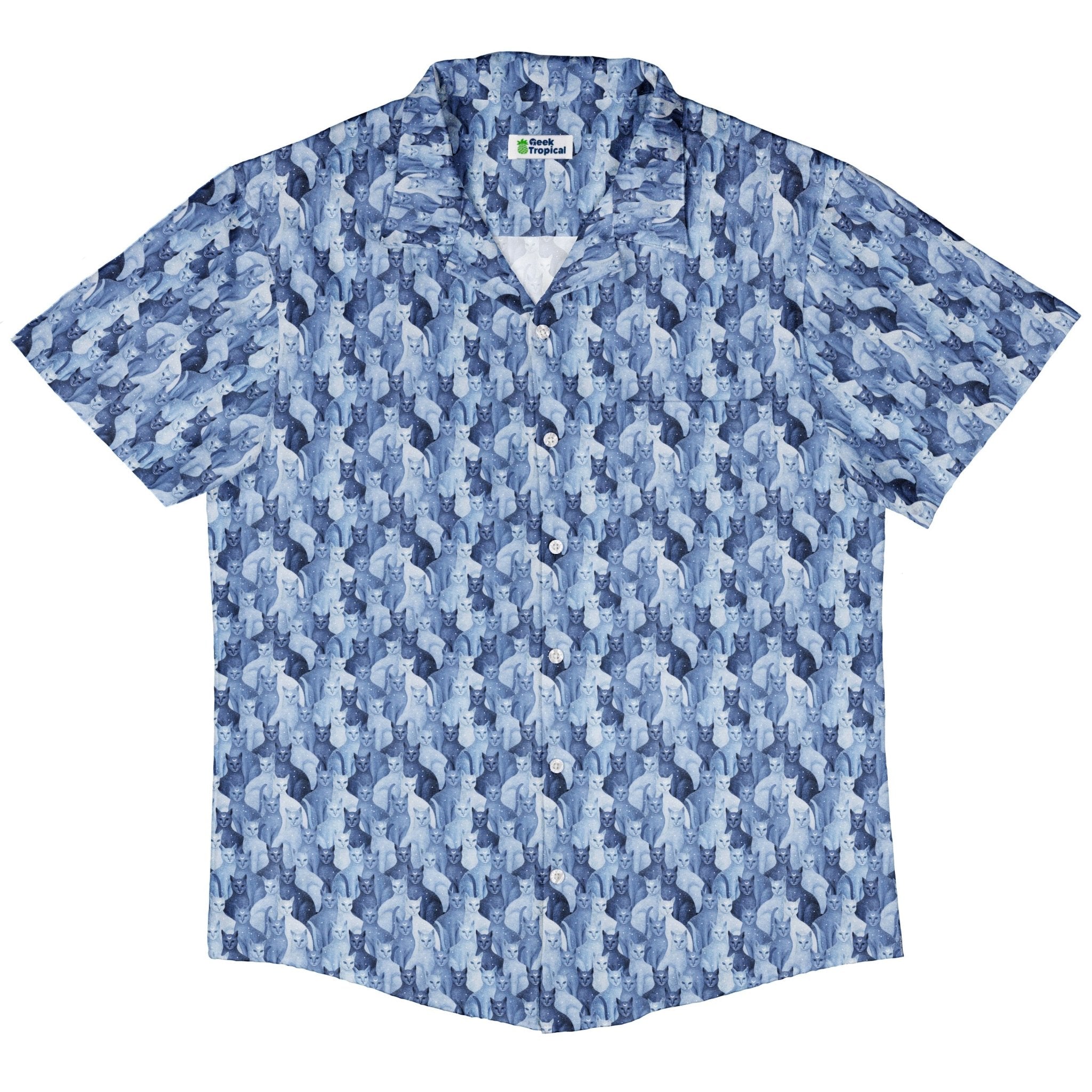 Celestial Cats Button Up Shirt 5