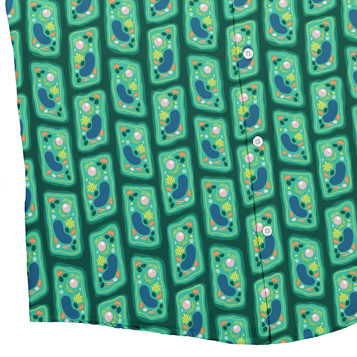 Cellular Botany Button Up Shirt Bottom Corner