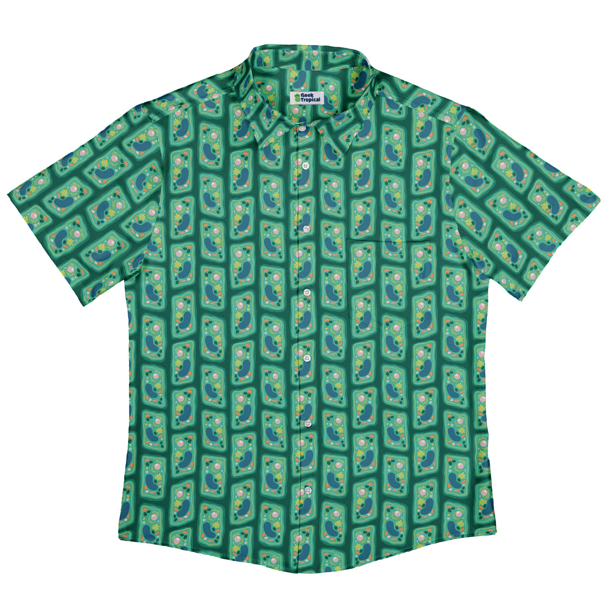 Cellular Botany Button Up Shirt Flat Front