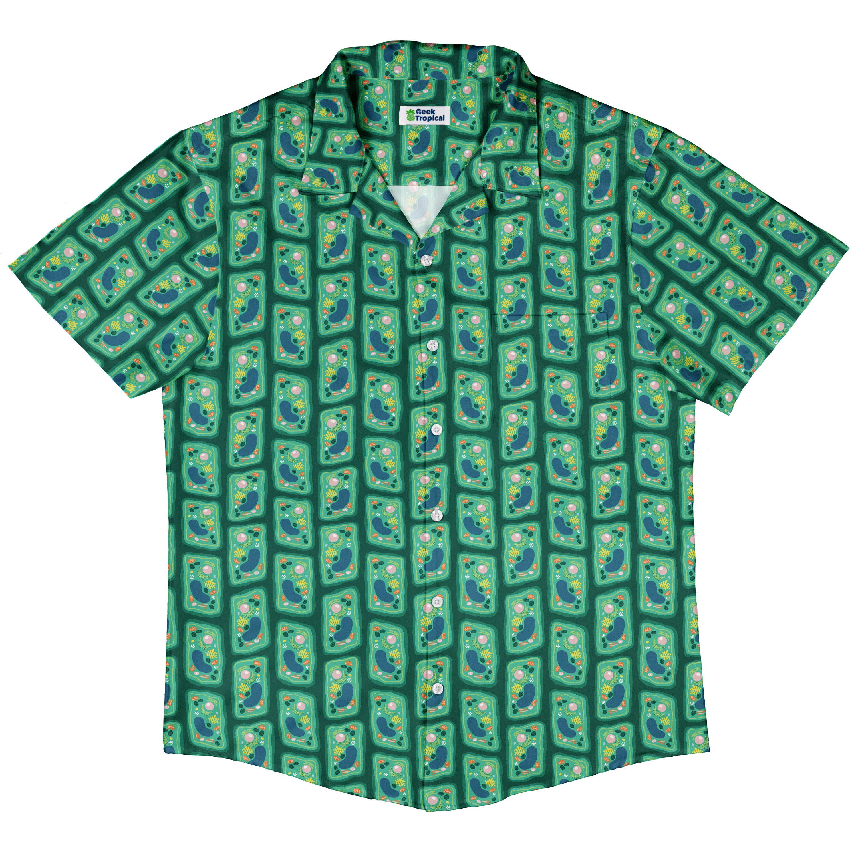 Cellular Botany Button Up Shirt Hawaiian Front