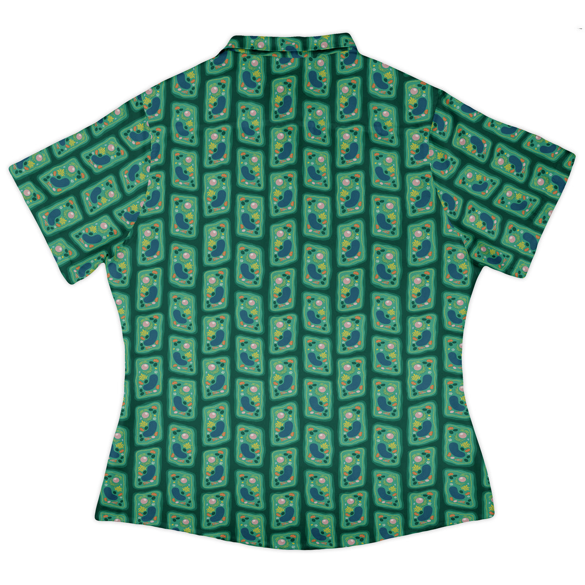 Cellular Botany Curvy Button Up Shirt womens back