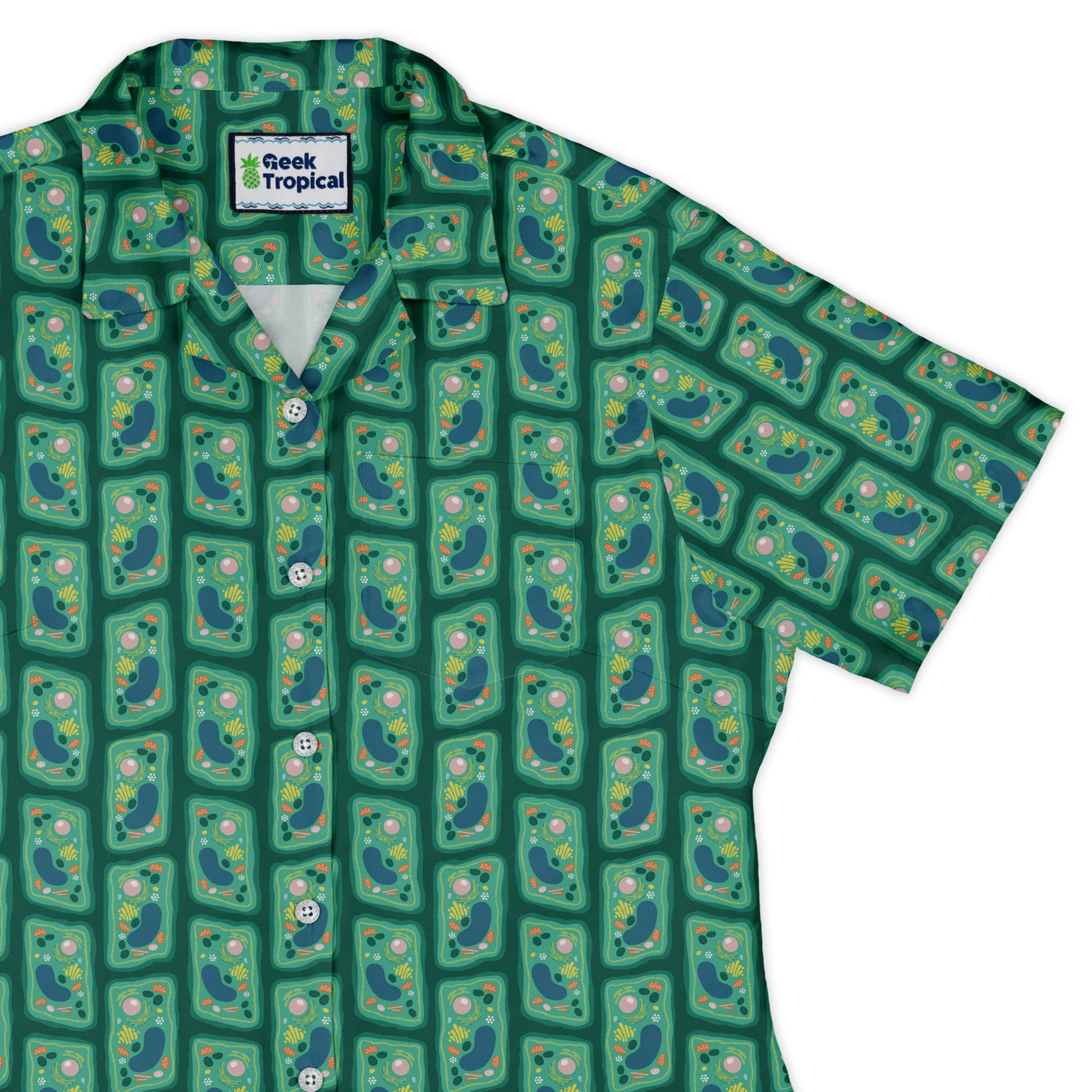 Cellular Botany Curvy Button Up Shirt womens top right