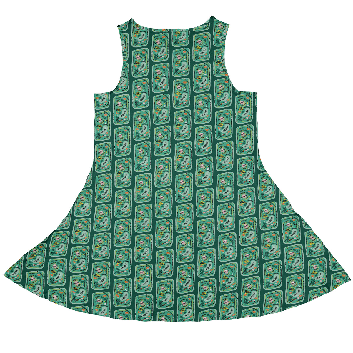 Cellular Botany Labels Sleeveless Dress back