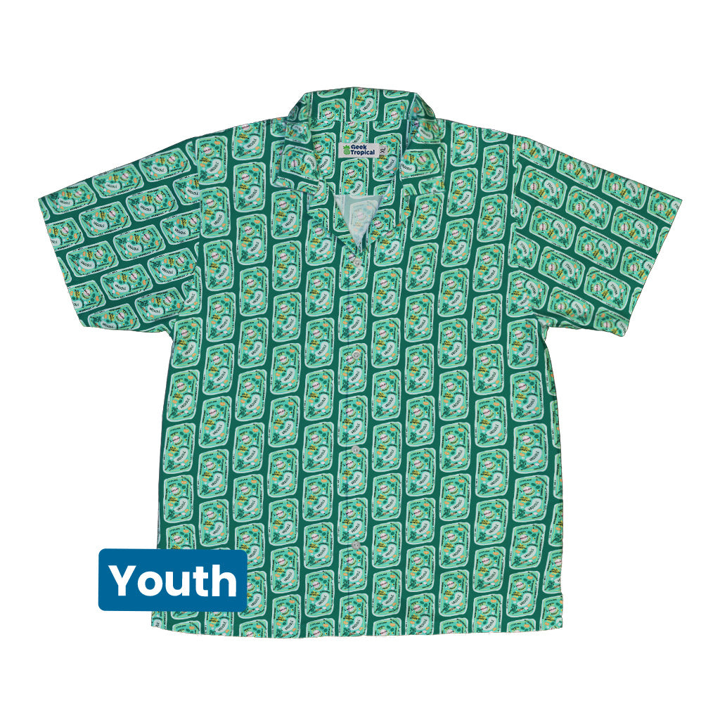 Cellular Botany Labels Youth Hawaiian Shirt Front