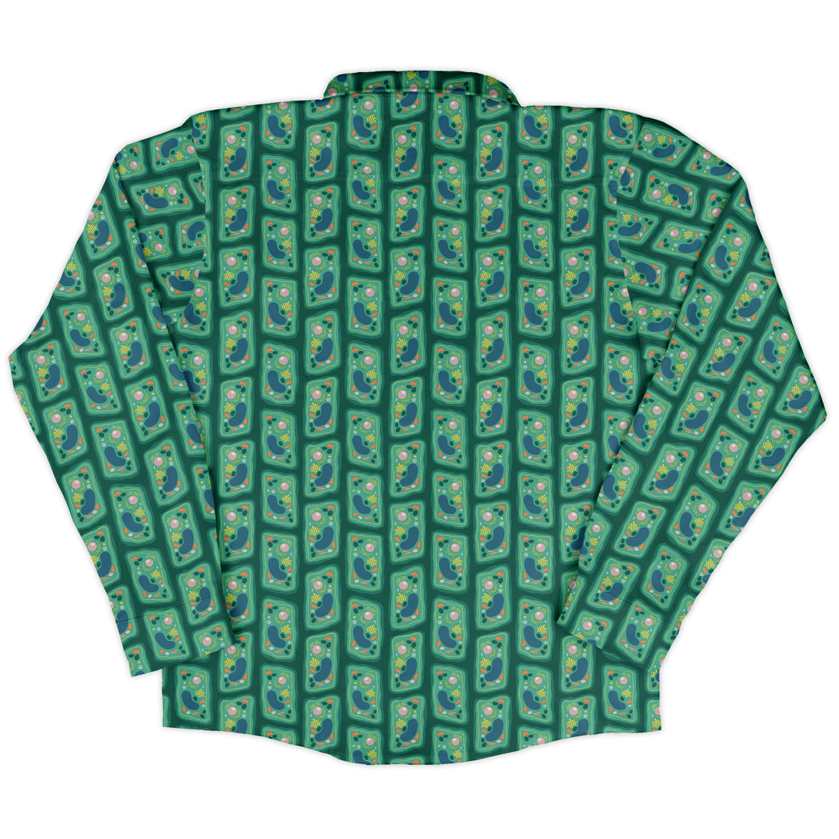 Cellular Botany Long Sleeve Button Up Shirt back