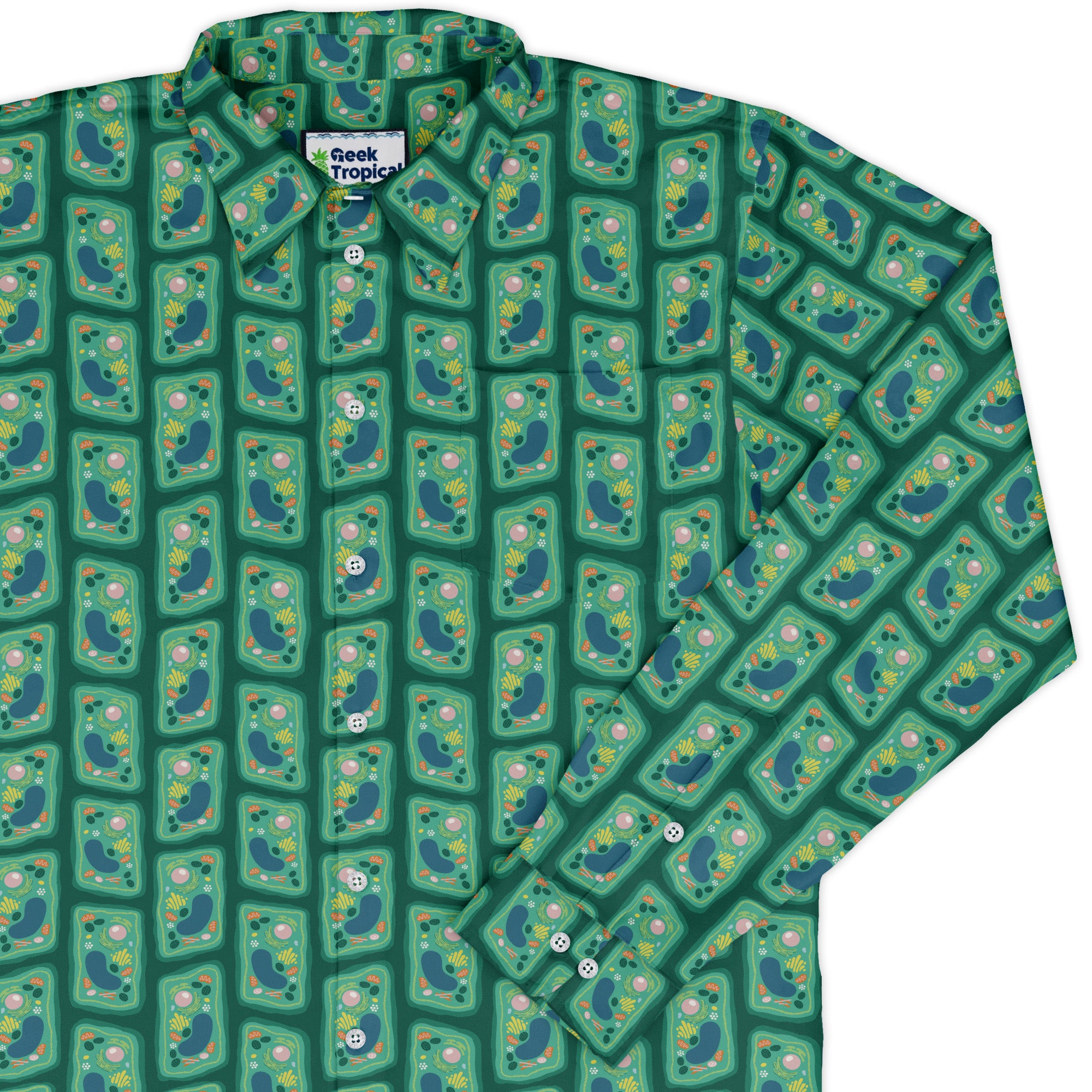 Cellular Botany Long Sleeve Button Up Shirt cover