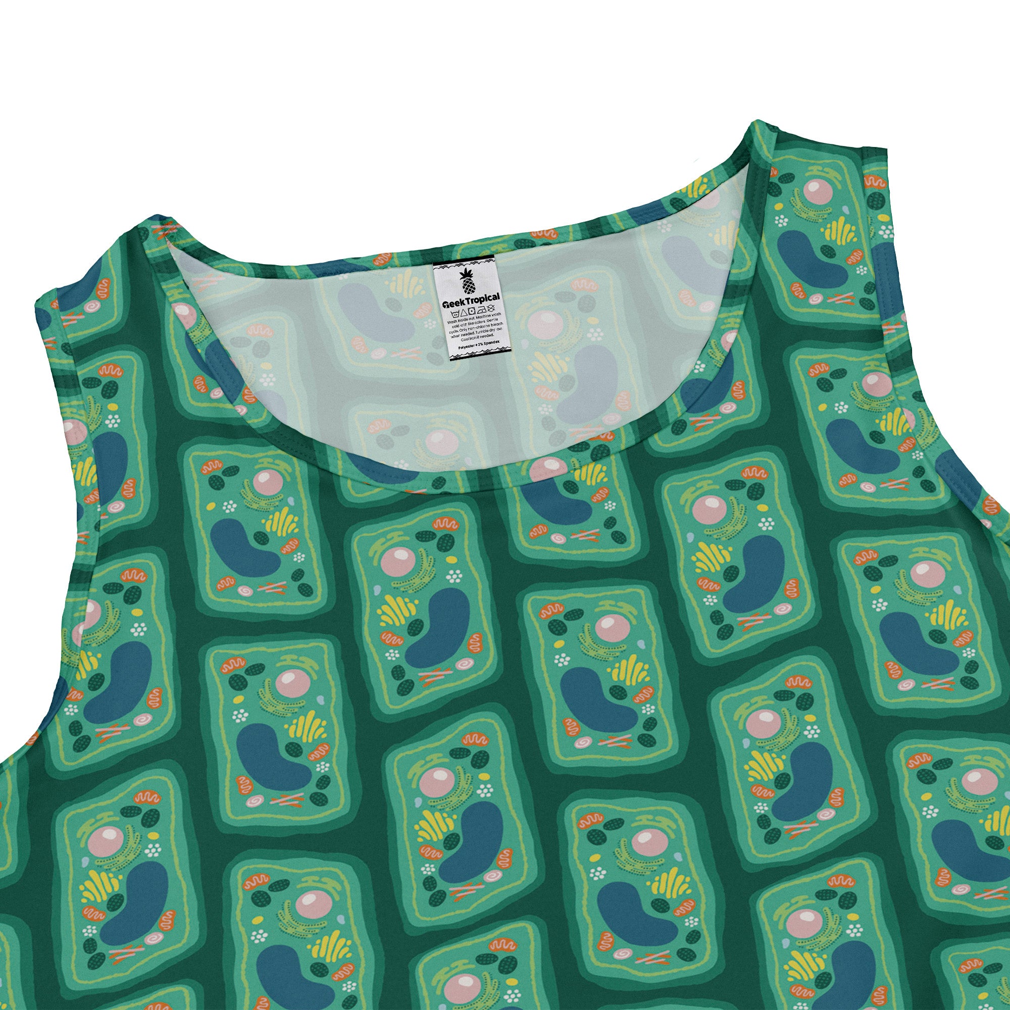 Cellular Botany Sleeveless Dress close front