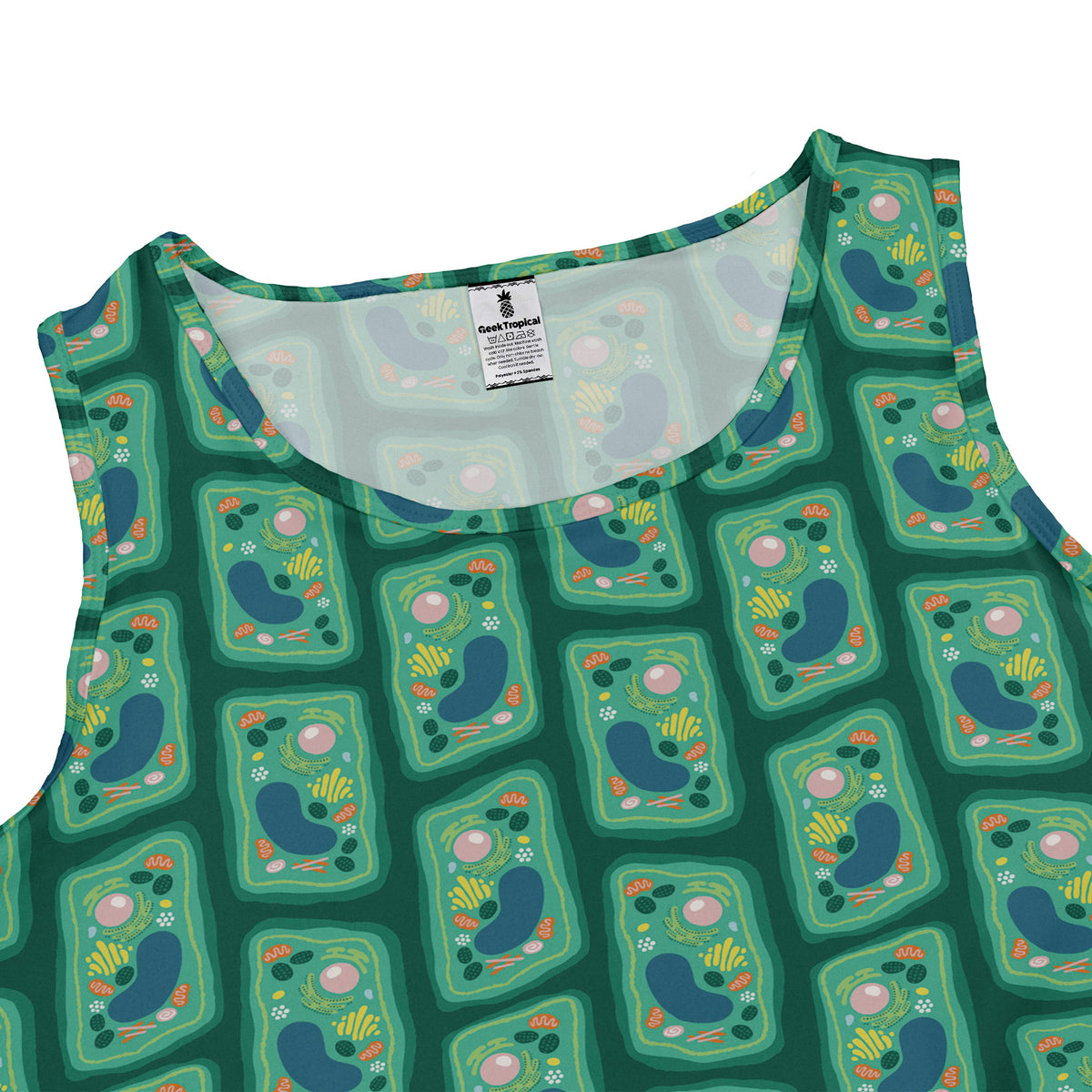 Cellular Botany Sleeveless Dress close front