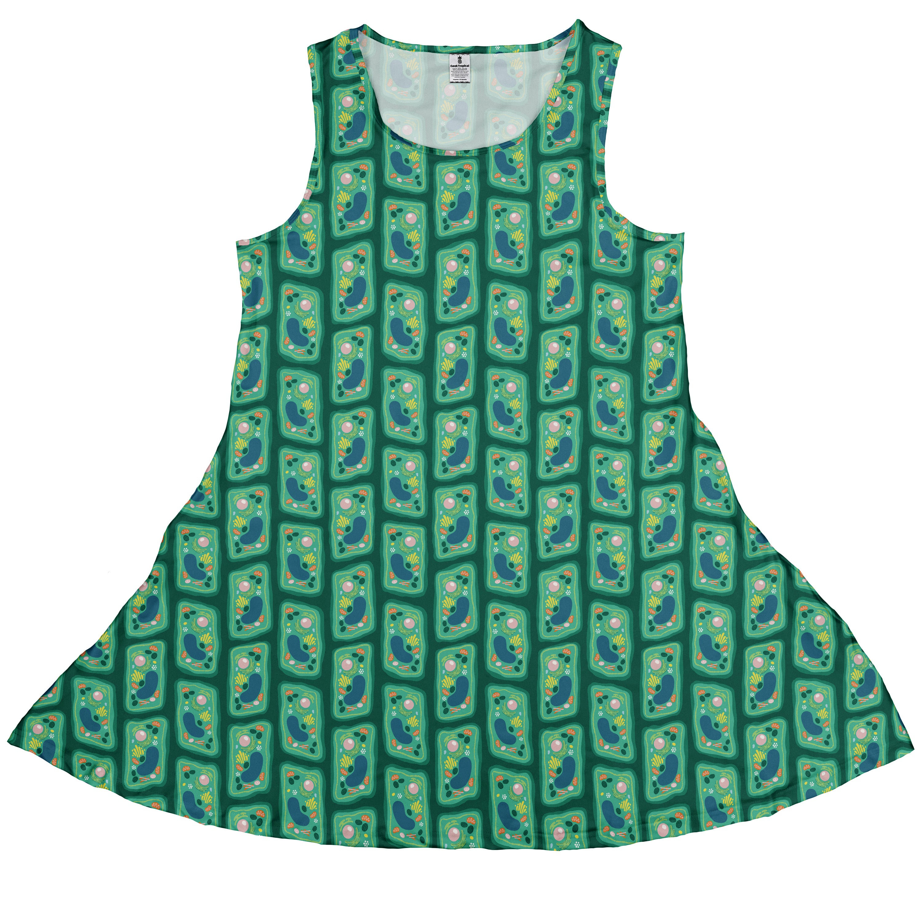 Cellular Botany Sleeveless Dress front