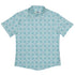 Celtic Knot Paws Teal Button Up Shirt Flat Front