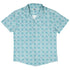 Celtic Knot Paws Teal Button Up Shirt Hawaiian Front