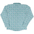 Celtic Knot Paws Teal Long Sleeve Button Up Shirt back