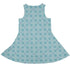 Celtic Knot Paws Teal Sleeveless Dress back
