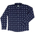 Celtic Knots Paws Blue Long Sleeve Button Up Shirt front