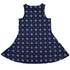 Celtic Knots Paws Blue Sleeveless Dress back