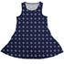 Celtic Knots Paws Blue Sleeveless Dress front