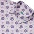 Celtic Knots Paws Lilac Button Up Shirt Neck