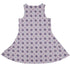 Celtic Knots Paws Lilac Sleeveless Dress back