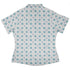 Celtic Knots Paws White Curvy Button Up Shirt womens back