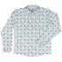 Celtic Knots Paws White Long Sleeve Button Up Shirt front