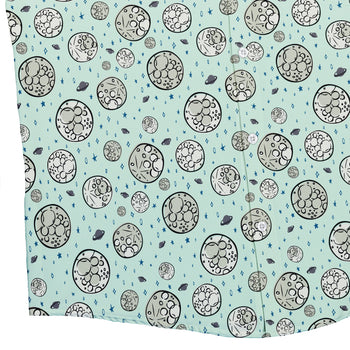 Cheesy Moon Button Up Shirt Geek Nerd adult sizing Design by Zirkus Design funny prints