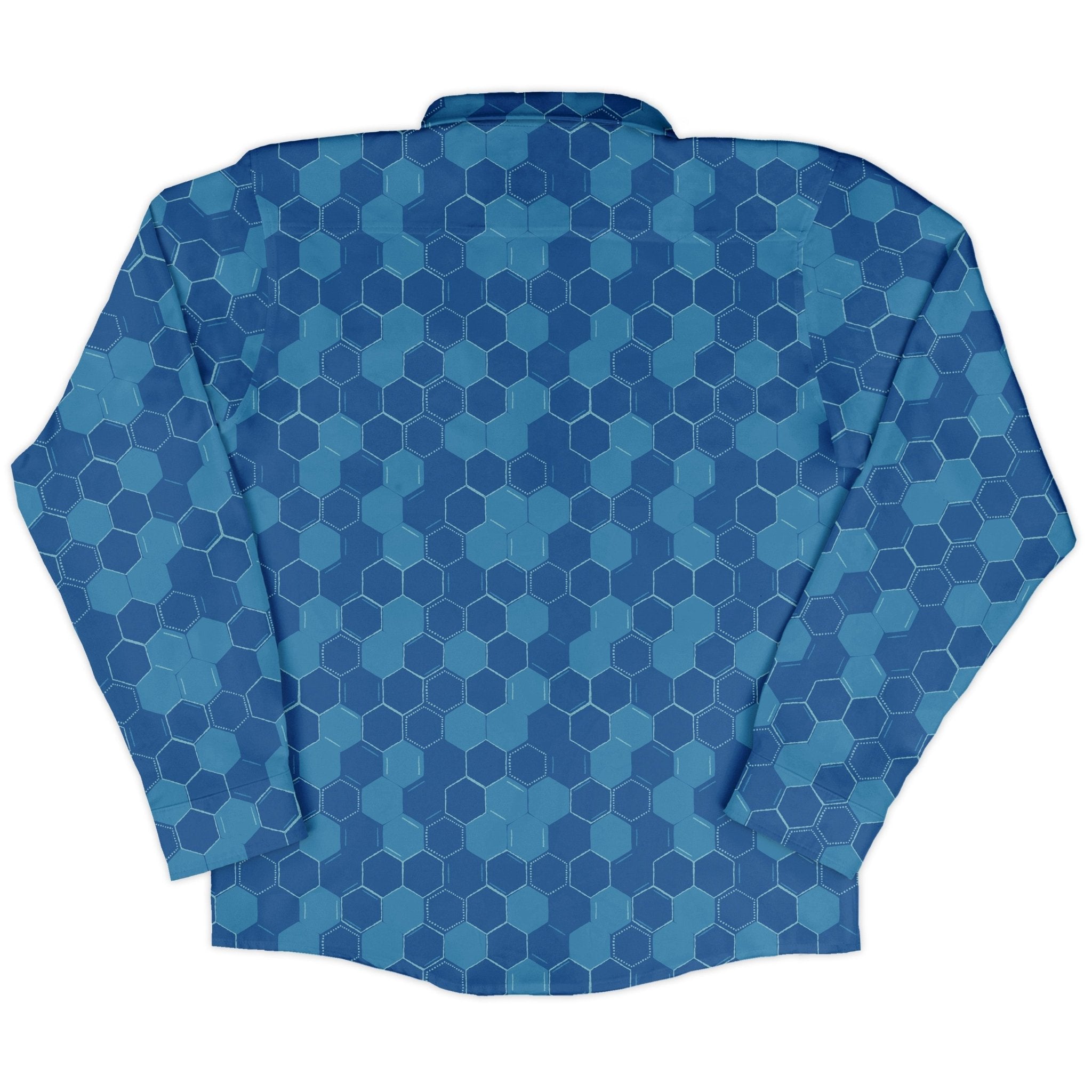 hexagon pattern dress shirt Red Hexagon Shirt S