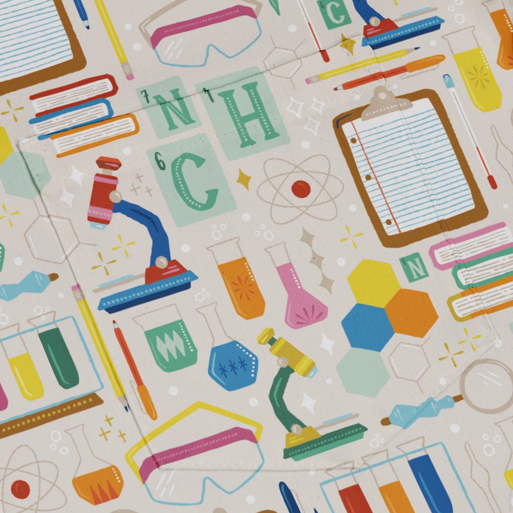 Chemistry Tool Set Button Up Shirt Geek Nerd adult sizing Design by Zirkus Design q225