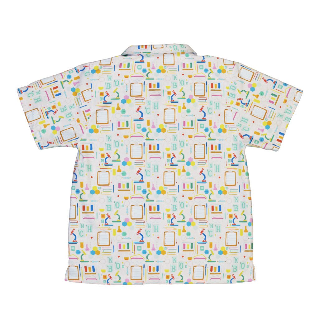 Chemistry Tool Set Youth Hawaiian Shirt Geek Nerd Design by Zirkus Design q225 science print