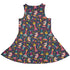 Chess Colorful Chess Pieces Blue Dress Geek Nerd board game print lx - C Maximalist Patterns