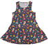 Chess Colorful Chess Pieces Blue Dress Geek Nerd board game print lx - C Maximalist Patterns