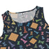 Chess Colorful Pieces Board Blue Dress Geek Nerd board game print lx - C