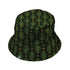 Christmas Cats Tree Bucket Hat Black Stitching