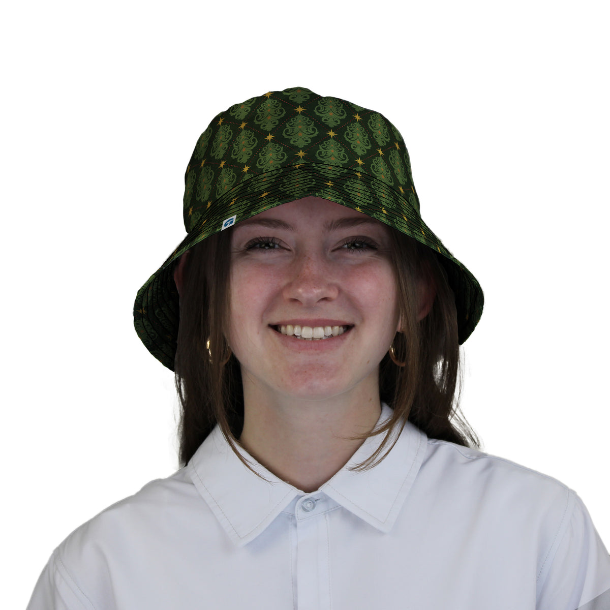 Christmas Cats Tree Bucket Hat Woman