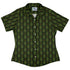 Christmas Cats Tree Curvy Button Up Shirt womens front