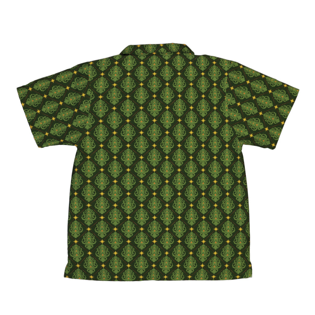Christmas Cats Tree Youth Hawaiian Shirt Back
