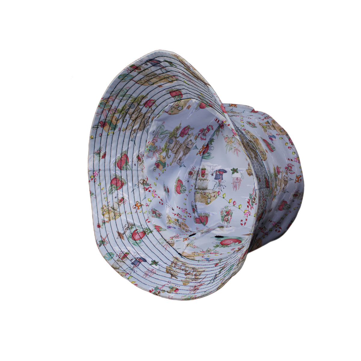 Christmas Fairy Village Bucket Hat Side View