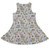Christmas Fairy Village Sleeveless Dress back
